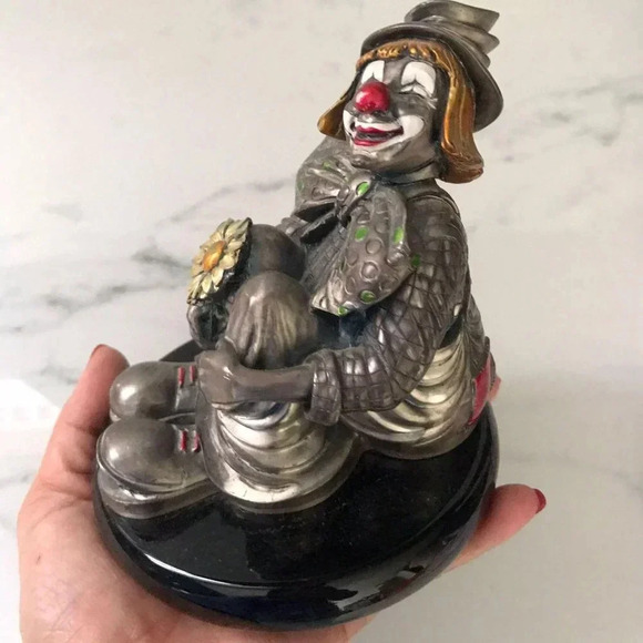 Argenti Hand Painted Silver Clown Italy - Picture 3 of 8